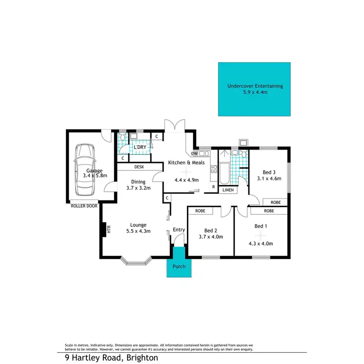 Floorplan of Homely house listing, 9 Hartley Road, Brighton SA 5048