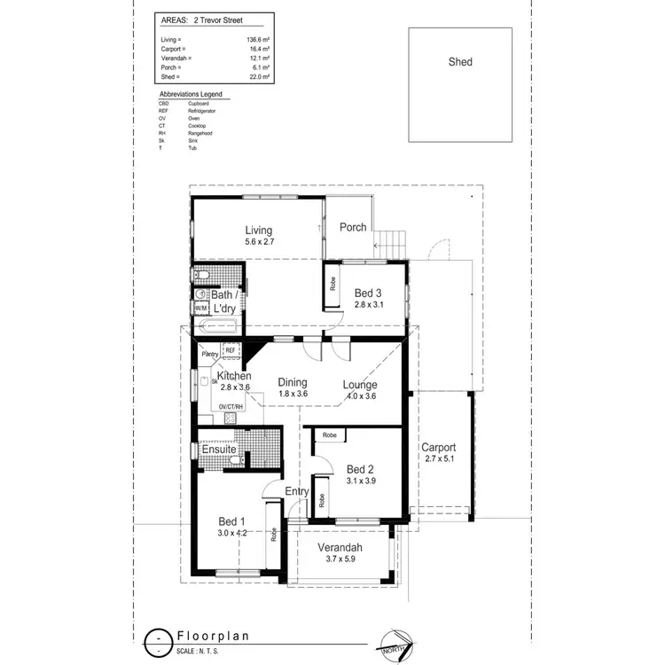 Floorplan of Homely house listing, 2 Trevor Street, Turvey Park NSW 2650