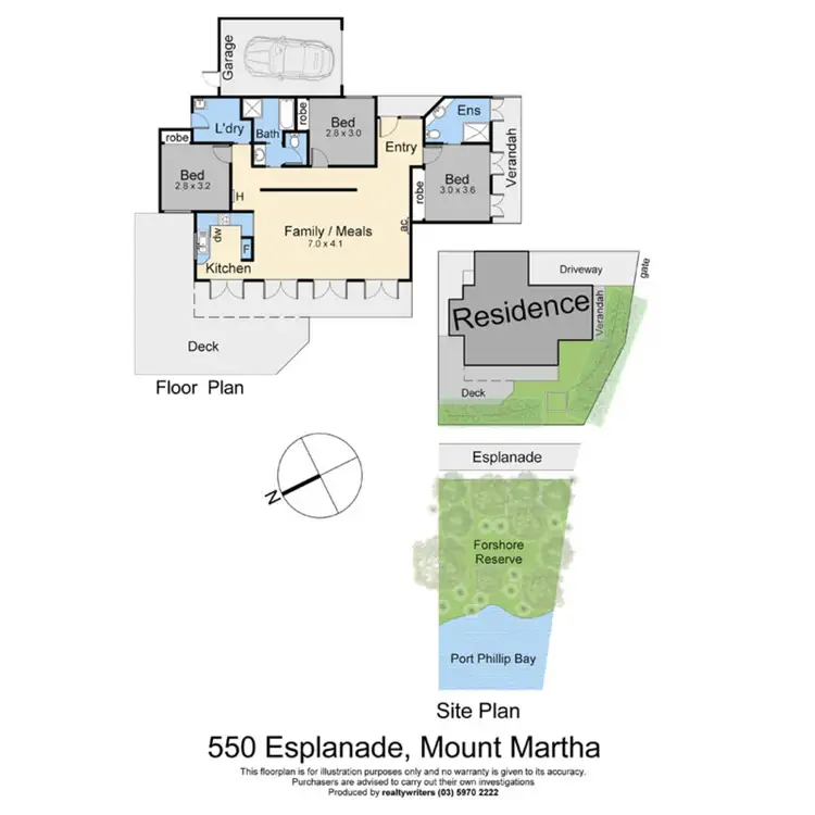 Floorplan of Homely house listing, 550 Esplanade, Mount Martha VIC 3934