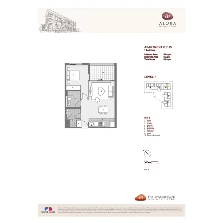 Floorplan of Homely apartment listing, 715/14 Nuvolari Place, Wentworth Point NSW 2127