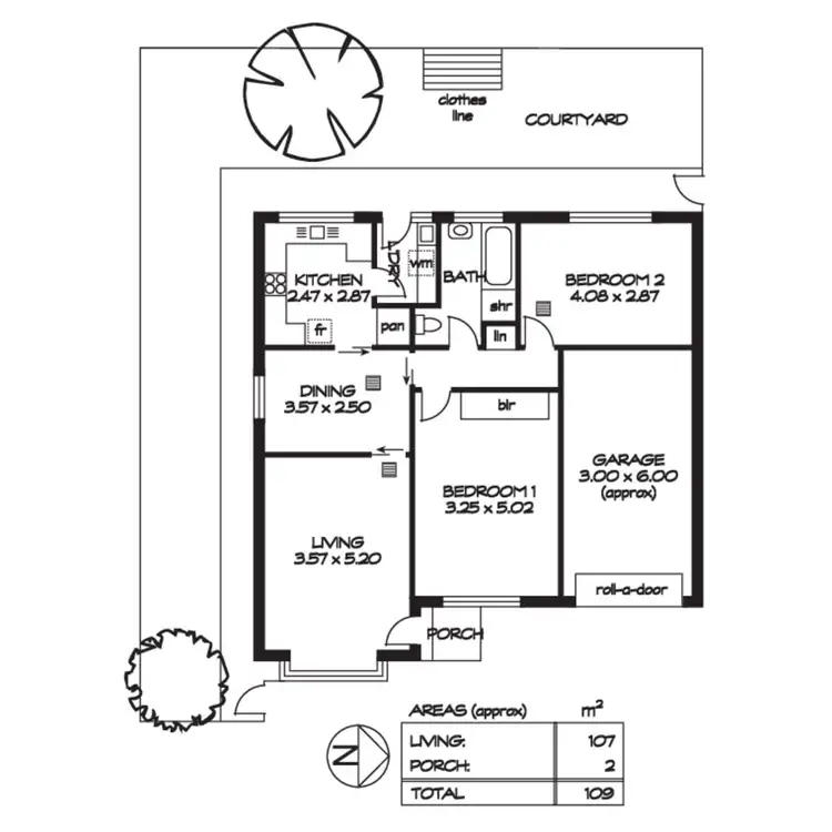 Floorplan of Homely unit listing, 6/3 Jean Street, Pooraka SA 5095