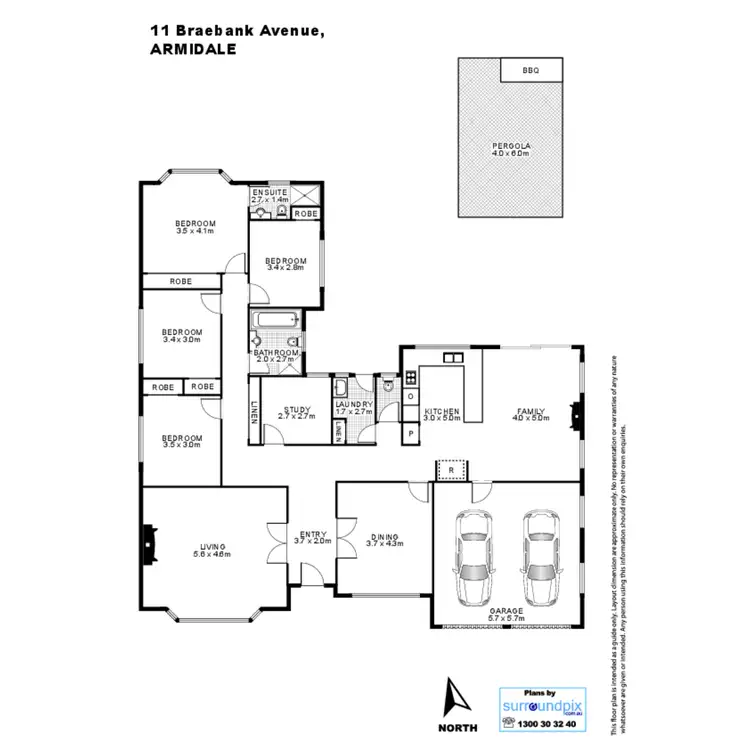 Floorplan of Homely house listing, 11 Braebank Avenue, Armidale NSW 2350