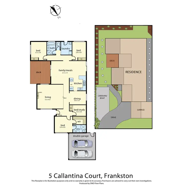 Floorplan of Homely house listing, 5 Callantina Court, Frankston VIC 3199