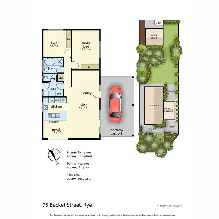 Floorplan of Homely house listing, 75 Becket Street, Rye VIC 3941