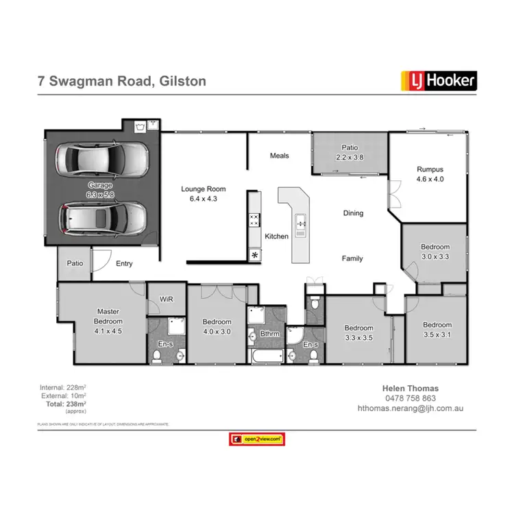 Floorplan of Homely house listing, 7 Swagman Road, Gilston QLD 4211