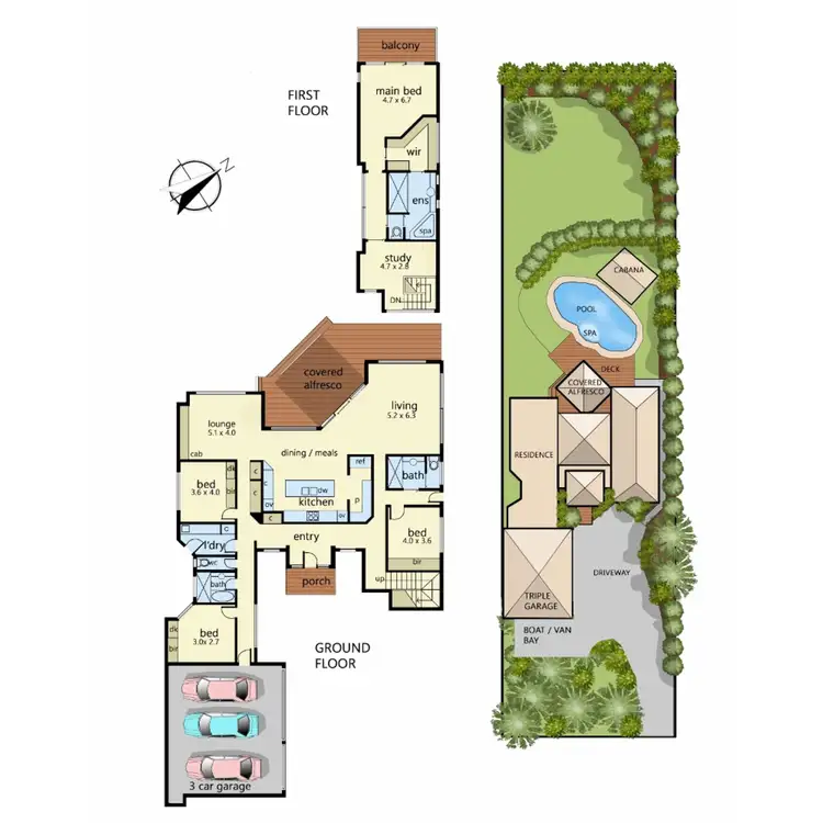 Floorplan of Homely house listing, 25 Osborne Drive, Mount Martha VIC 3934