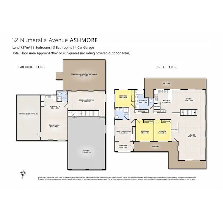 Floorplan of Homely house listing, 32 Numeralla Avenue, Ashmore QLD 4214