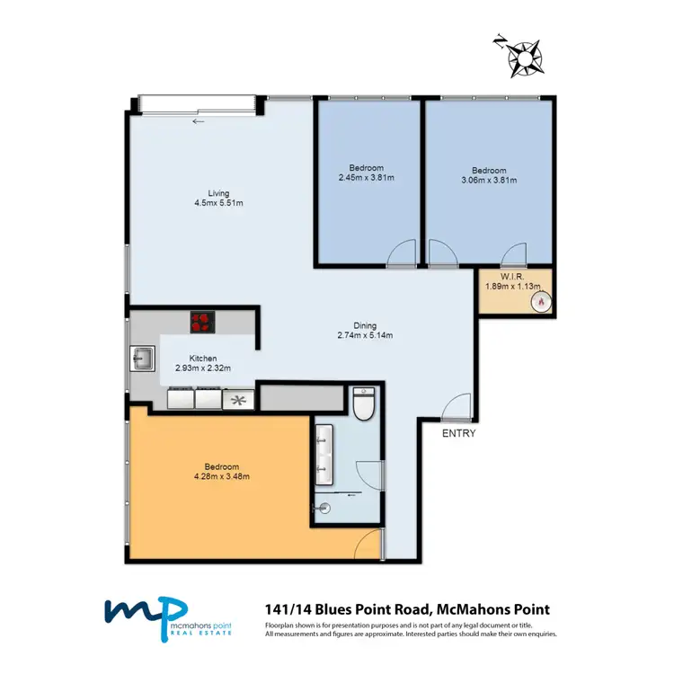 Floorplan of Homely apartment listing, 141/14-28 Blues Point Road, Mcmahons Point NSW 2060