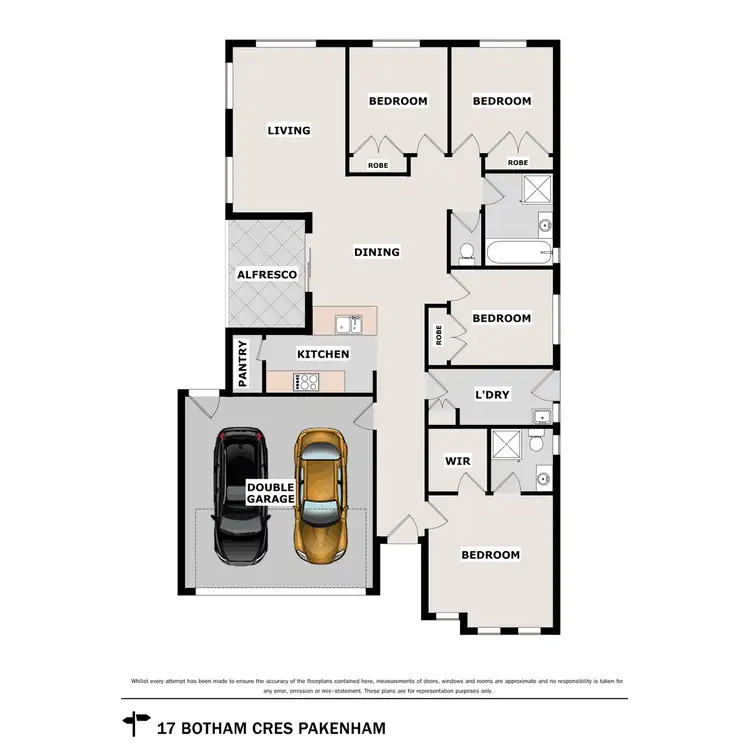 Floorplan of Homely house listing, 17 Botham Crescent, Pakenham VIC 3810