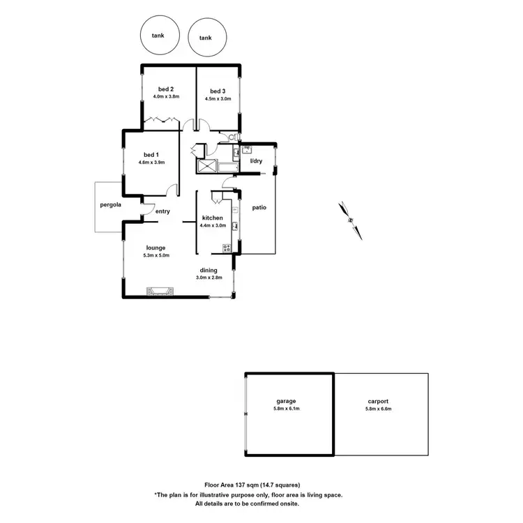 Floorplan of Homely house listing, 439 Belgrave Gembrook Road, Emerald VIC 3782