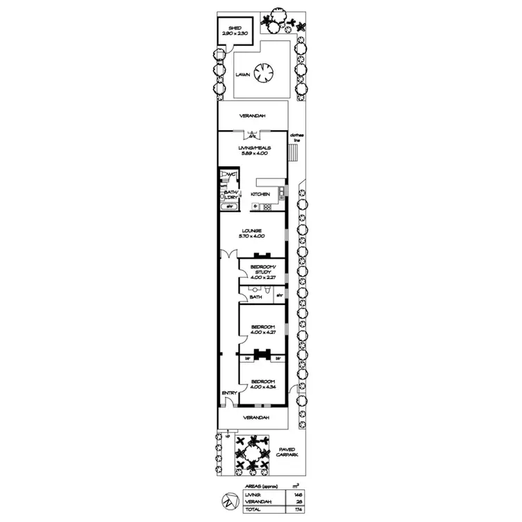 Floorplan of Homely house listing, 29 Melbourne Place, Alberton SA 5014