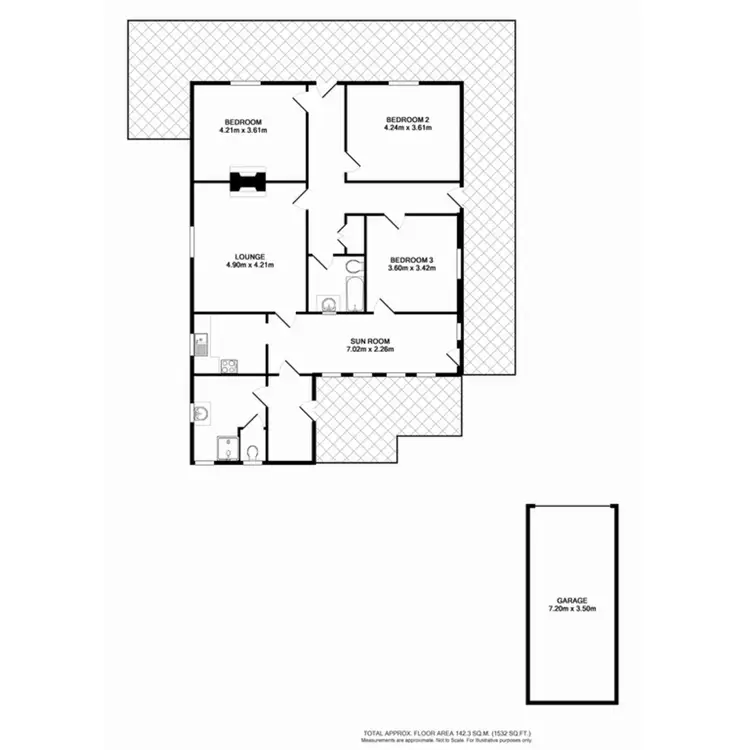 Floorplan of Homely house listing, 5 Mitchell Street, Benalla VIC 3672