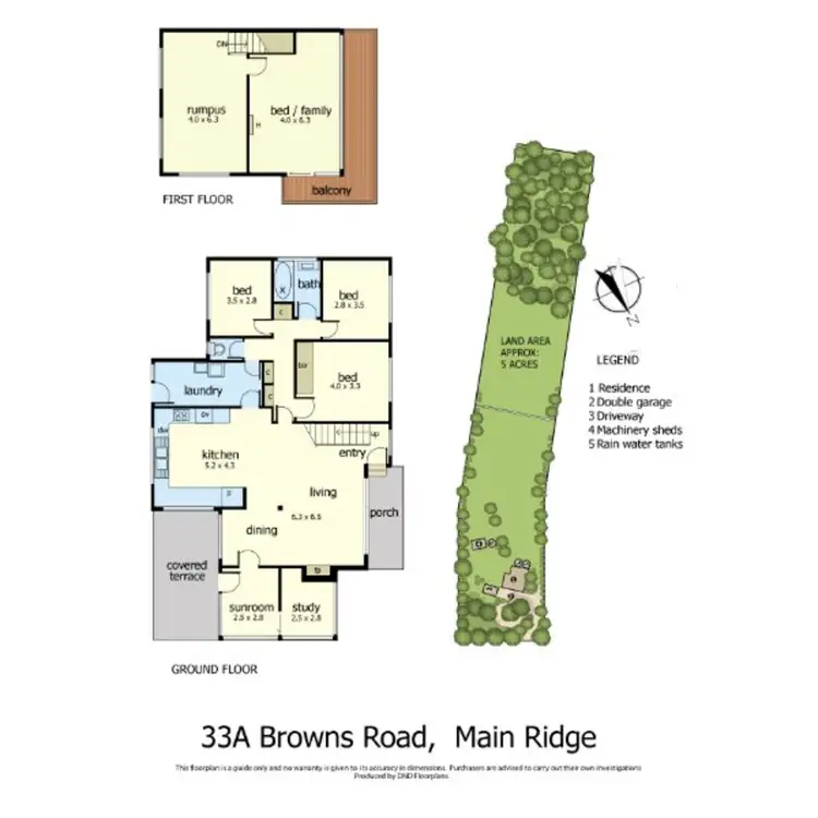 Floorplan of Homely house listing, 33A Browns Road, Main Ridge VIC 3928