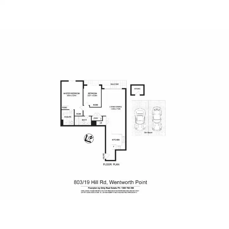 Floorplan of Homely apartment listing, 803/19 Hill Road - Sorrento, Wentworth Point NSW 2127