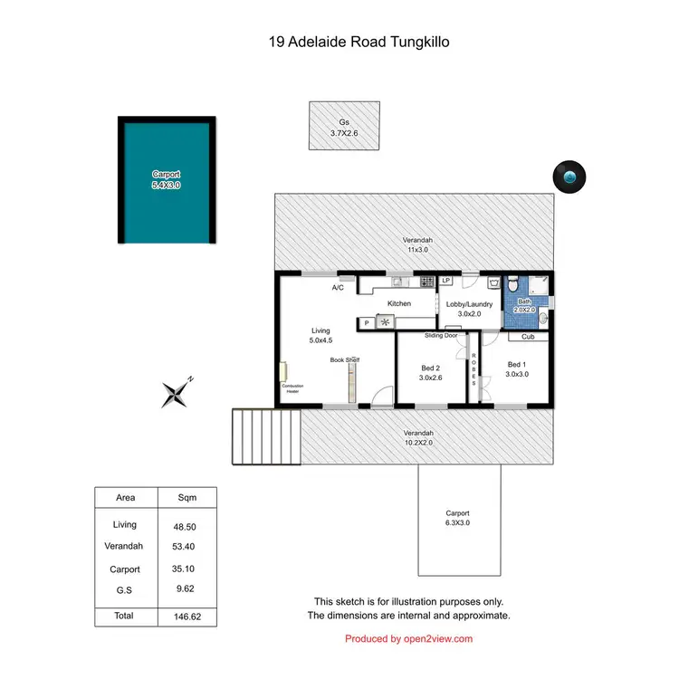 Floorplan of Homely house listing, 19 Adelaide Road, Tungkillo SA 5236