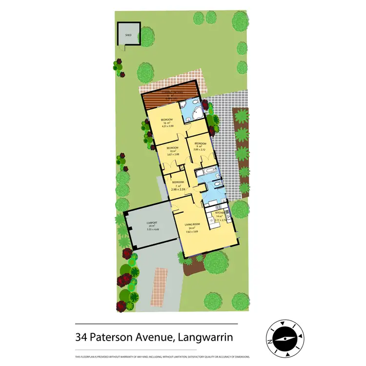 Floorplan of Homely house listing, 34 Paterson Avenue, Langwarrin VIC 3910