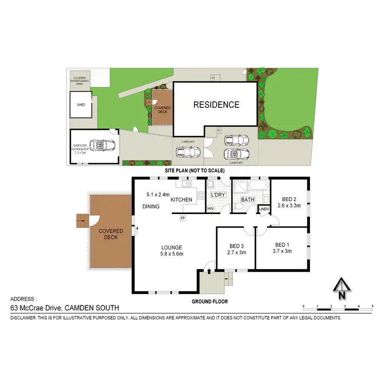 Floorplan of Homely house listing, 63 McCrae Drive, Camden South NSW 2570