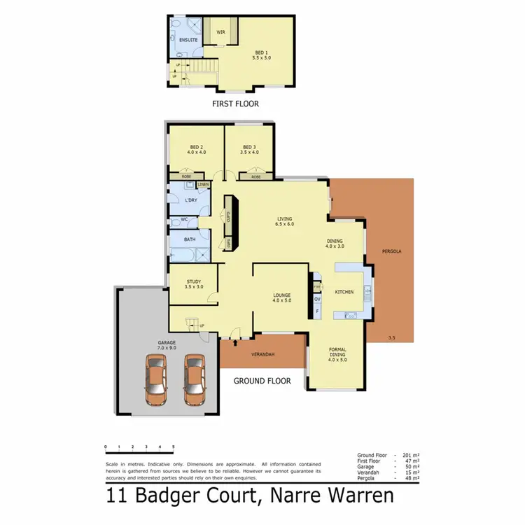 Floorplan of Homely house listing, 11 Badger Court, Narre Warren VIC 3805