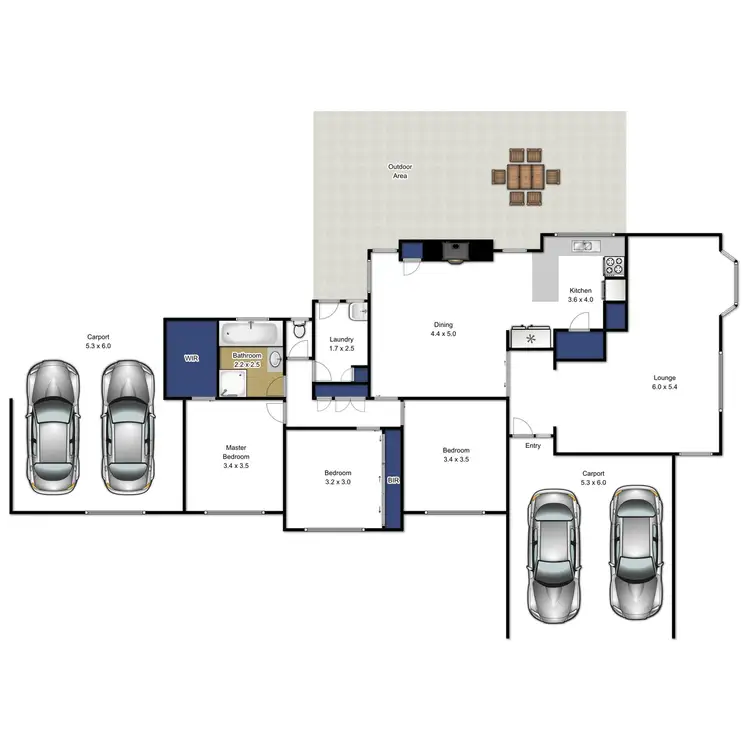 Floorplan of Homely house listing, 13-15 Hambrook Lane, Glengarry VIC 3854