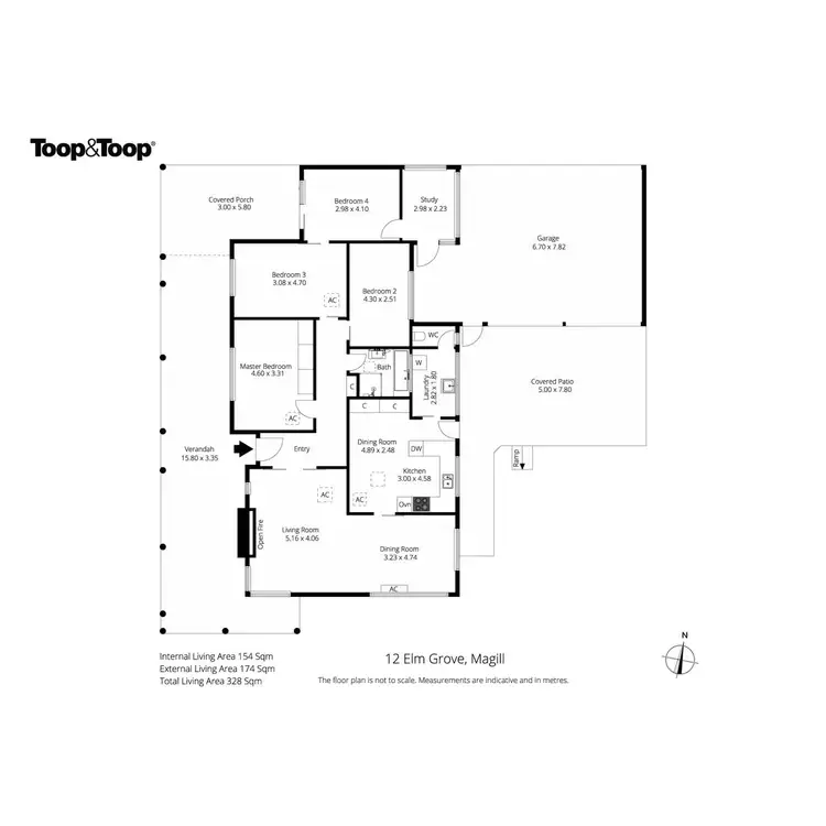 Floorplan of Homely house listing, 12 Elm Grove, Magill SA 5072