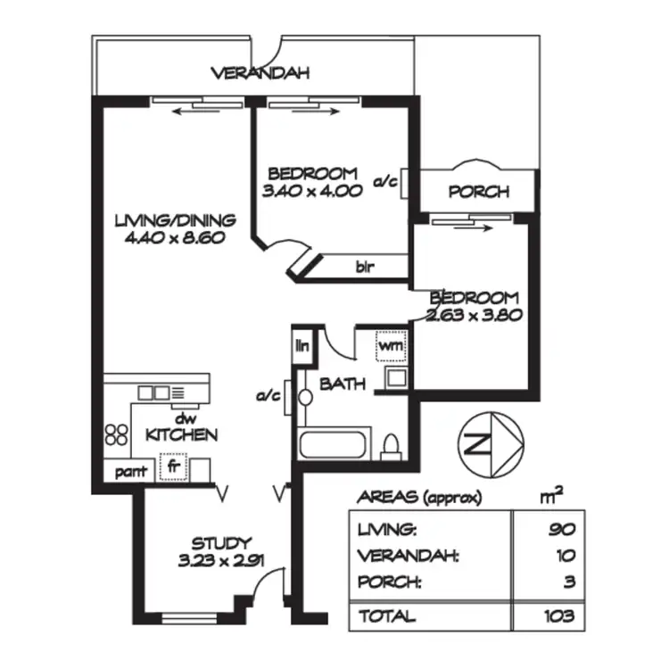 Floorplan of Homely unit listing, 31/177 Angas Street, Adelaide SA 5000