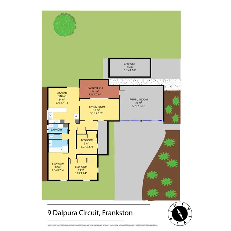 Floorplan of Homely house listing, 9 Dalpura Circuit, Frankston VIC 3199