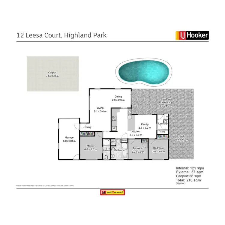 Floorplan of Homely house listing, 12 Leesa Court, Highland Park QLD 4211