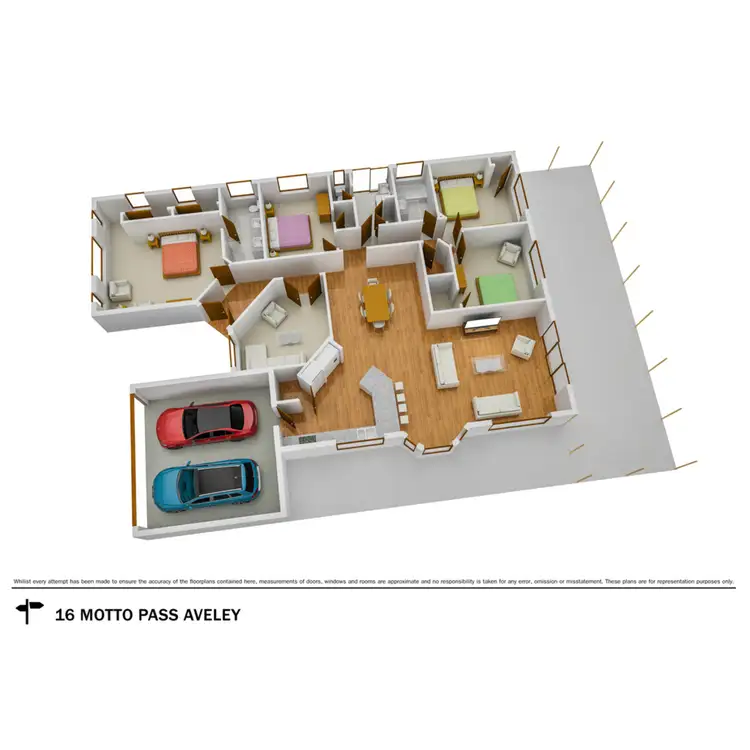 Floorplan of Homely house listing, 16 Motto Pass, Aveley WA 6069