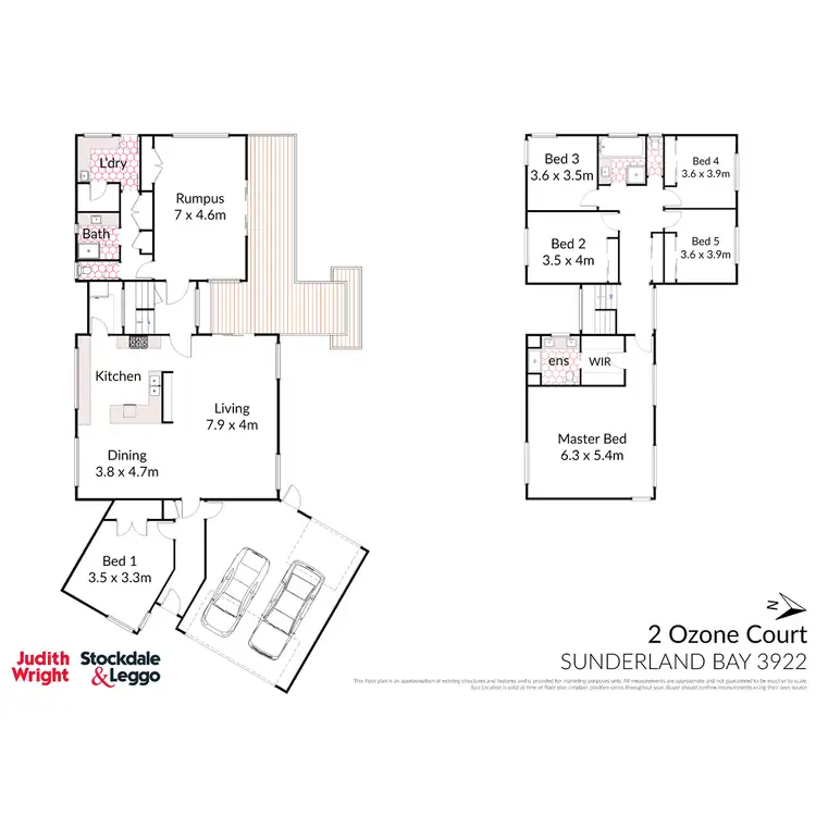 Floorplan of Homely house listing, 2 Ozone Court, Sunderland Bay VIC 3922