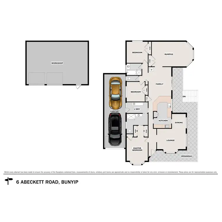 Floorplan of Homely house listing, 6 A'beckett Road, Bunyip VIC 3815