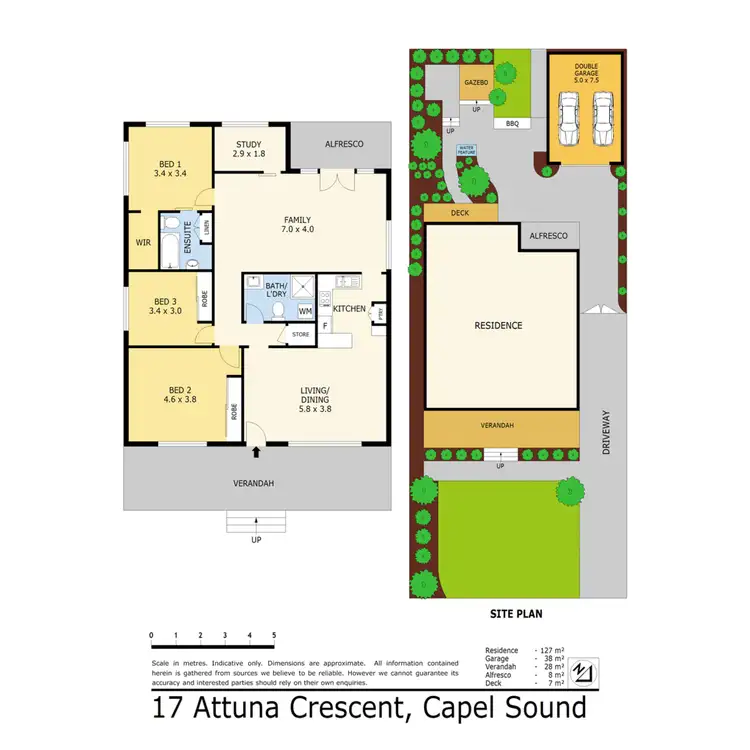 Floorplan of Homely house listing, 17 Attuna Crescent, Capel Sound VIC 3940