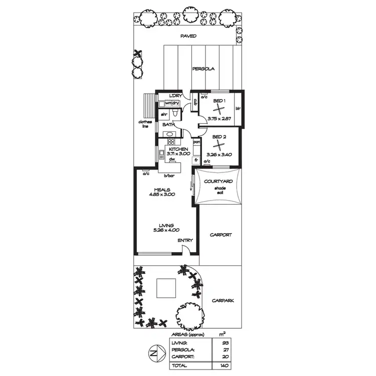 Floorplan of Homely unit listing, 3/453 The Parade, Kensington Gardens SA 5068