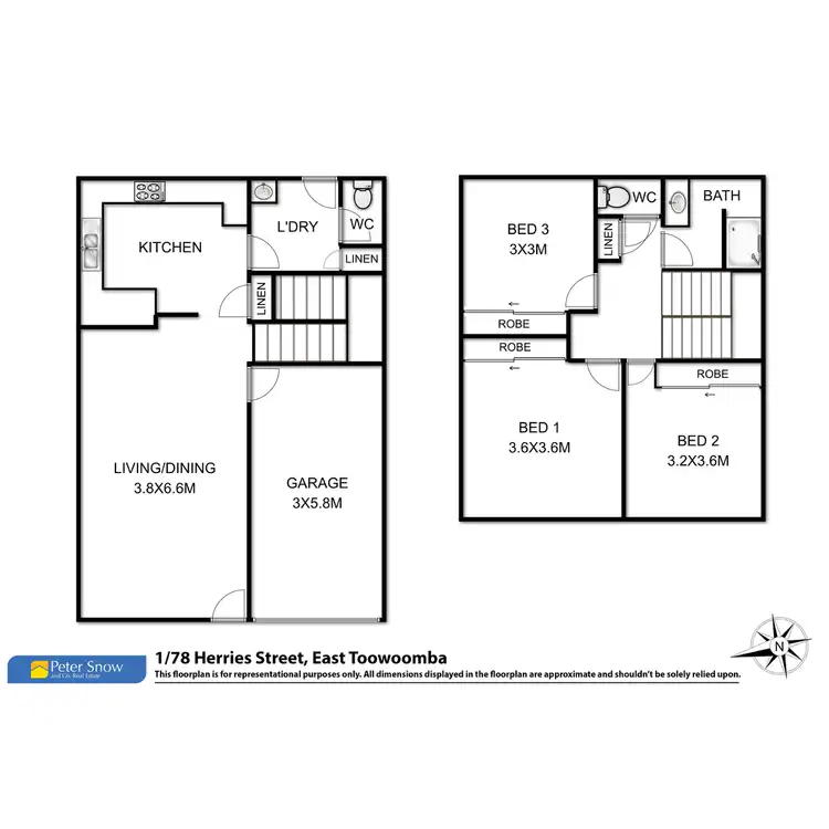 Floorplan of Homely apartment listing, 1/78 Herries Street, East Toowoomba QLD 4350