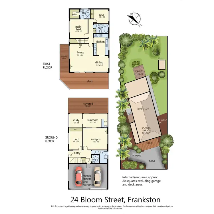 Floorplan of Homely house listing, 24 Bloom Street, Frankston VIC 3199