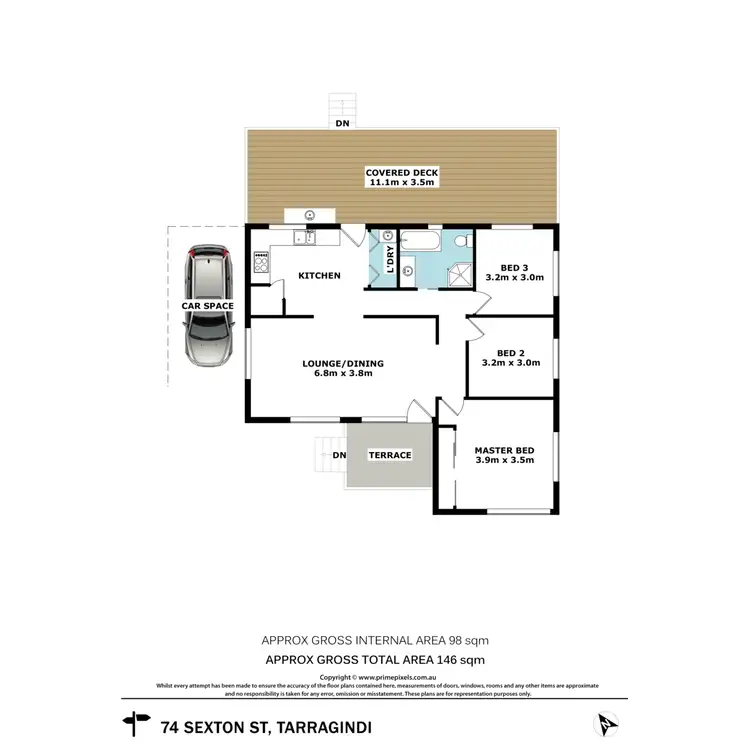 Floorplan of Homely house listing, 74 Sexton Street, Tarragindi QLD 4121