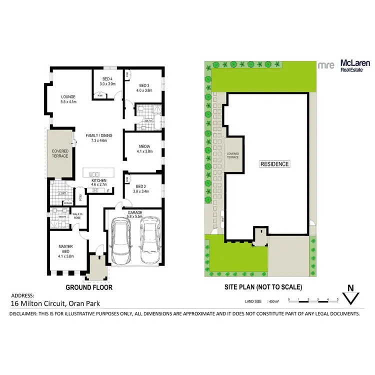 Floorplan of Homely house listing, 16 Milton Circuit, Oran Park NSW 2570