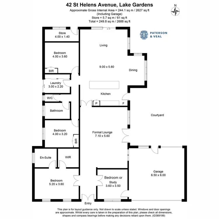 Floorplan of Homely house listing, 42 St Helen's Avenue, Lake Gardens VIC 3355