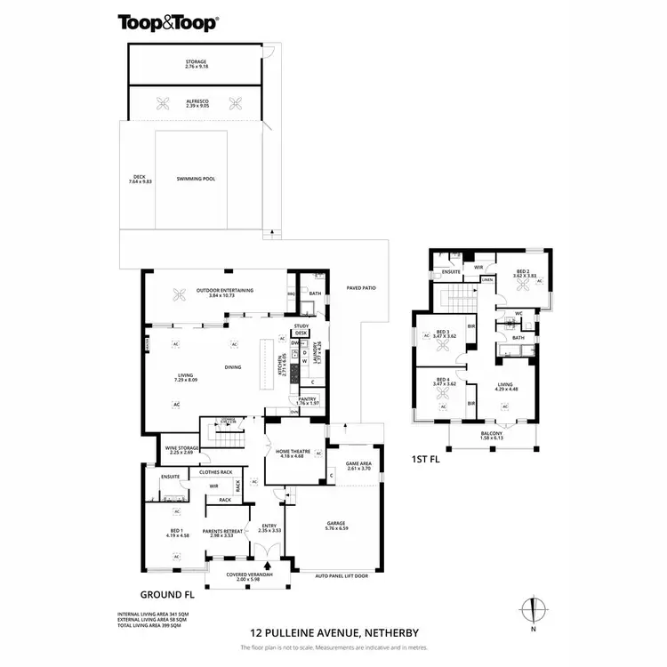 Floorplan of Homely house listing, 12 Pulleine Avenue, Netherby SA 5062