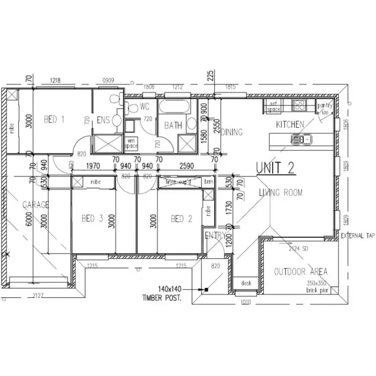 Floorplan of Homely unit listing, 2/12 McDowall Street, Newtown QLD 4350