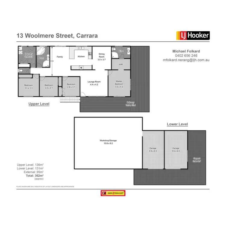 Floorplan of Homely house listing, 13 Woolmere Street, Carrara QLD 4211