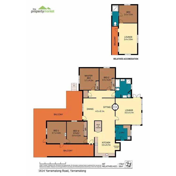 Floorplan of Homely rural property listing, 1614 Yarramalong Road, Yarramalong NSW 2259