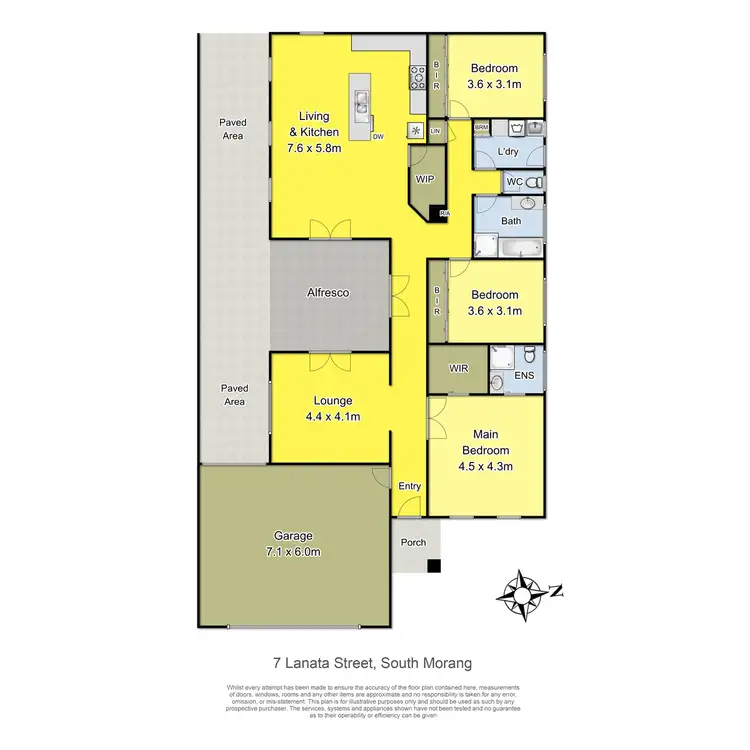 Floorplan of Homely house listing, 7 Lanata Street, South Morang VIC 3752