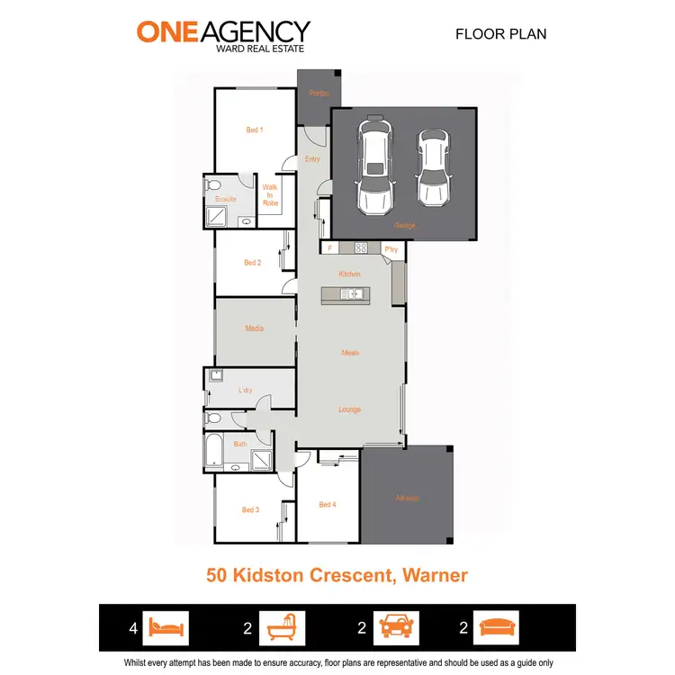 Floorplan of Homely house listing, 50 Kidston Crescent, Warner QLD 4500
