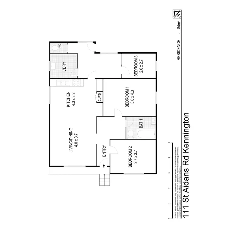 Floorplan of Homely house listing, 111 St Aidans Road, Kennington VIC 3550