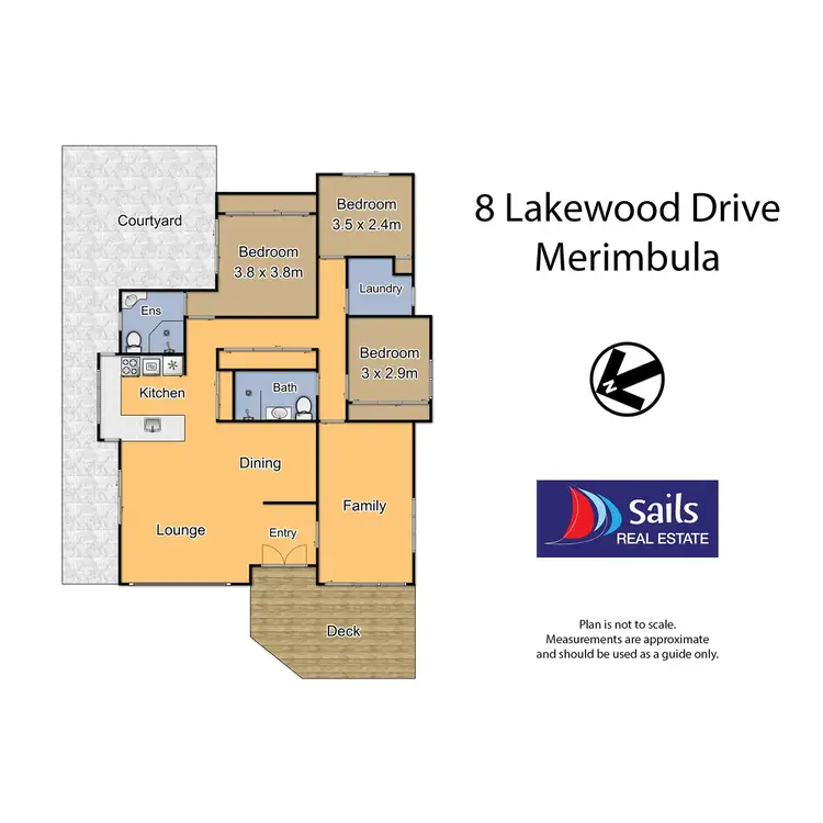 Floorplan of Homely house listing, 8 Lakewood Drive, Merimbula NSW 2548