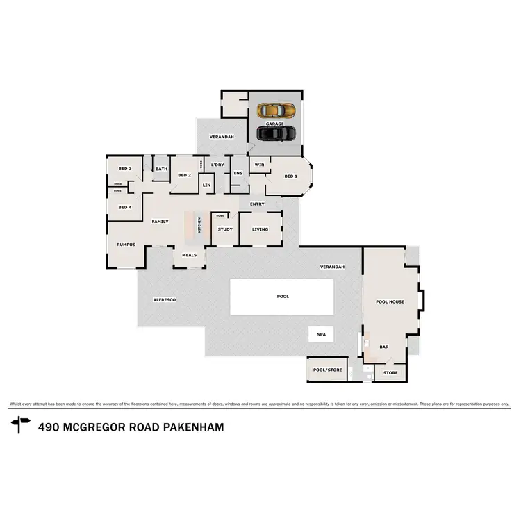 Floorplan of Homely house listing, 490 McGregor Road, Pakenham VIC 3810
