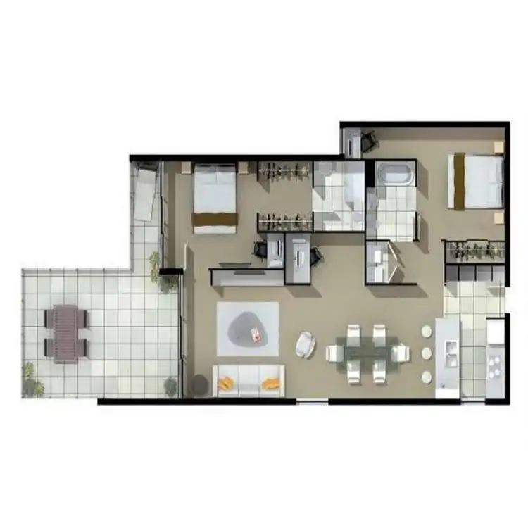 Floorplan of Homely unit listing, 411/23 Parkland Street, Nundah QLD 4012