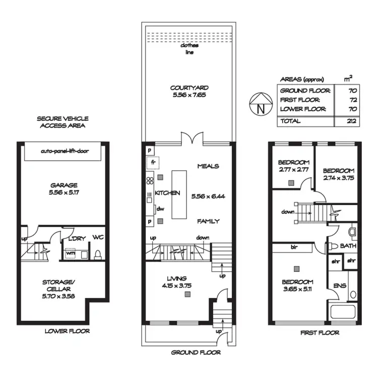 Floorplan of Homely townhouse listing, 15/3 Runge Street, Norwood SA 5067
