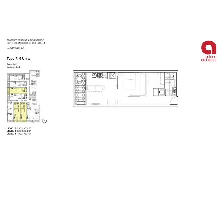 Floorplan of Homely apartment listing, 306/106-110 Queensberry Street, Carlton VIC 3053