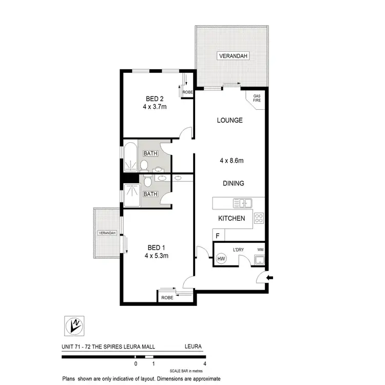 Floorplan of Homely unit listing, 71 & 72/100 Leura Mall, Leura NSW 2780